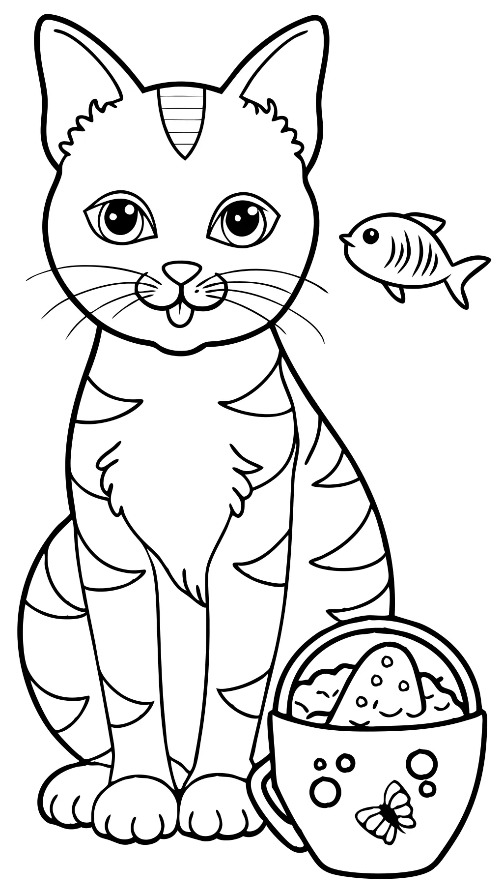 coloring pages of cats printable